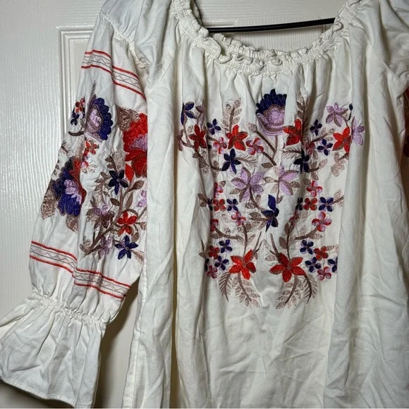 Free People White Floral Off-Shoulder Mini Dress - Picture 5 of 8